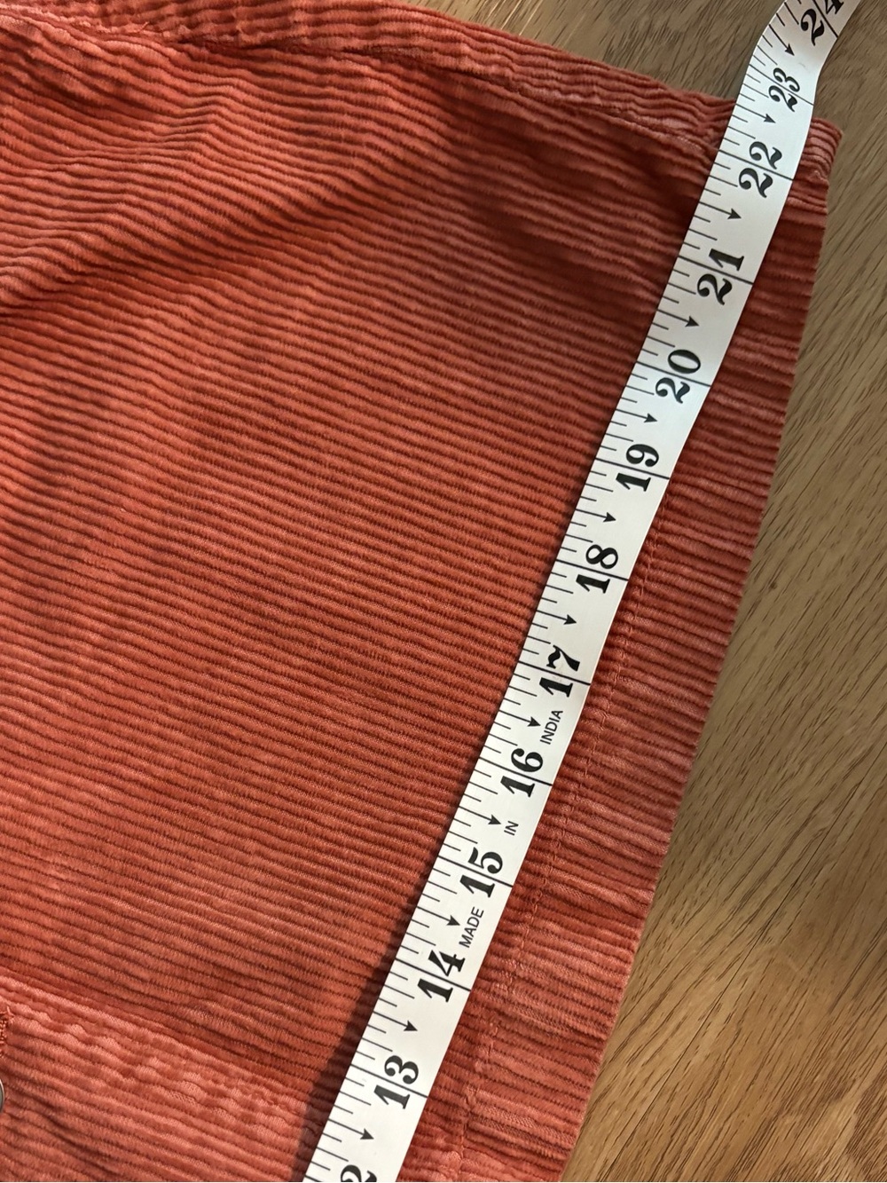 Free People Ray Cord Mini Skirt Myrrh Terracotta Size 8 - Picture 12 of 12